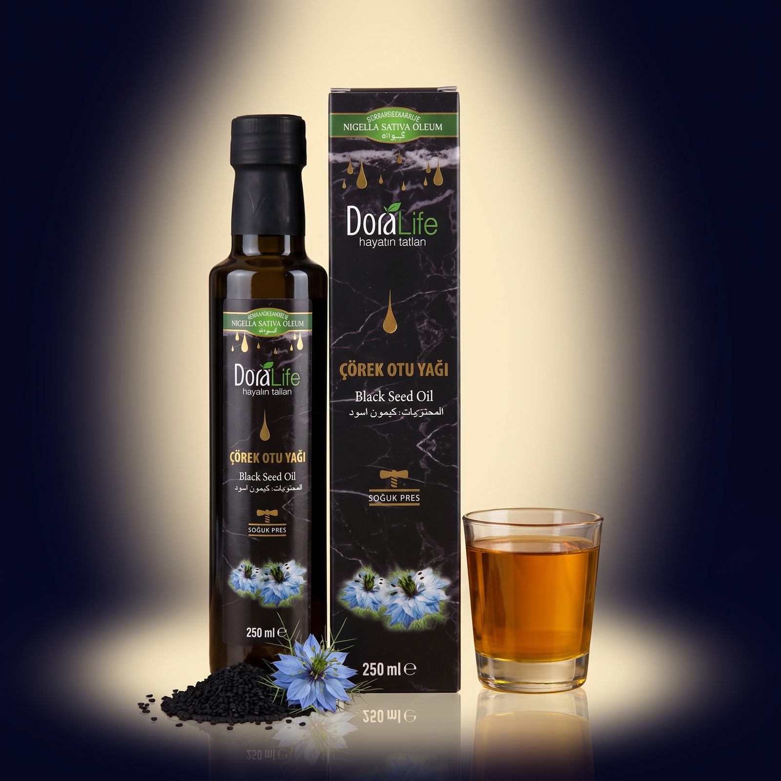 Μαύρο Κύμινο Έλαιο 250ml — Ψυχρής Έκθλιψης